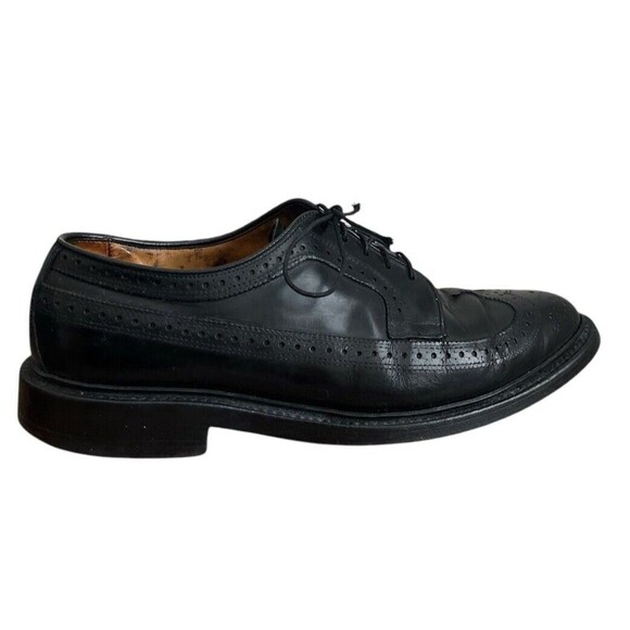 Allen Edmonds Black MacNeil 9107 Wingtip Dress Shoes Size 9.5 D - Picture 2 of 7